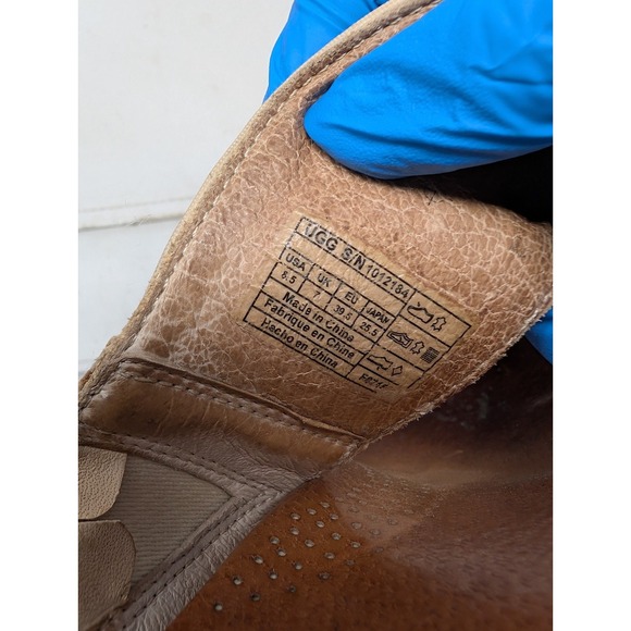 UGG Womens Hilarie Wedge‎ Sandals Tan Strappy 1012184 Boho Cork Size 8.5 - Picture 8 of 8